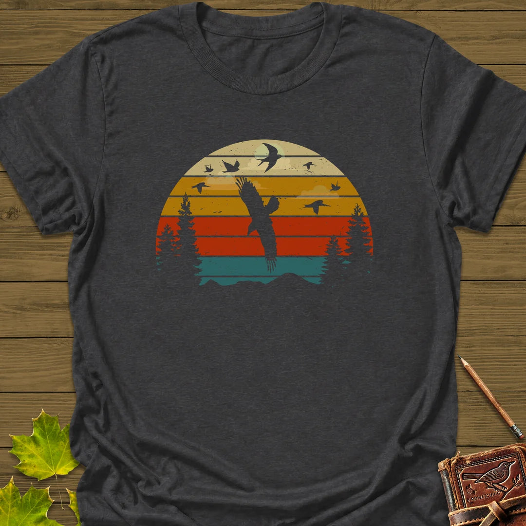 Sunset Migration T-Shirt in Dark Heather