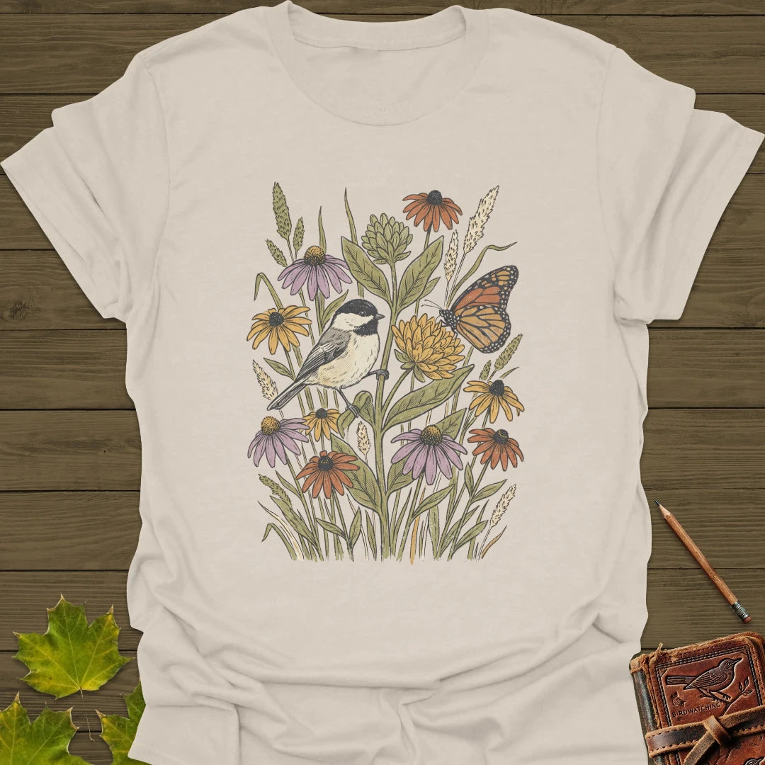 Meadow Chickadee T-Shirt Natural