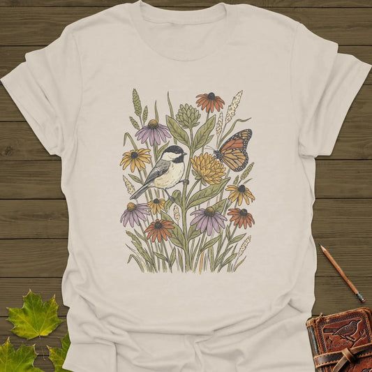 Meadow Chickadee T-Shirt Natural