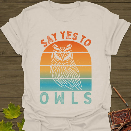 Yes To Owls T-Shirt Natural