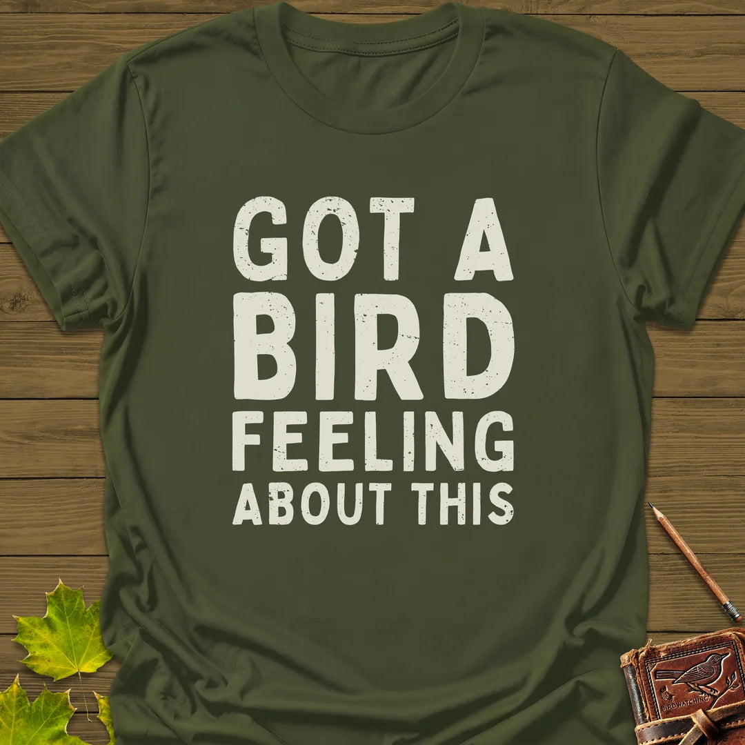 Bird Feeling T-Shirt in Military Green