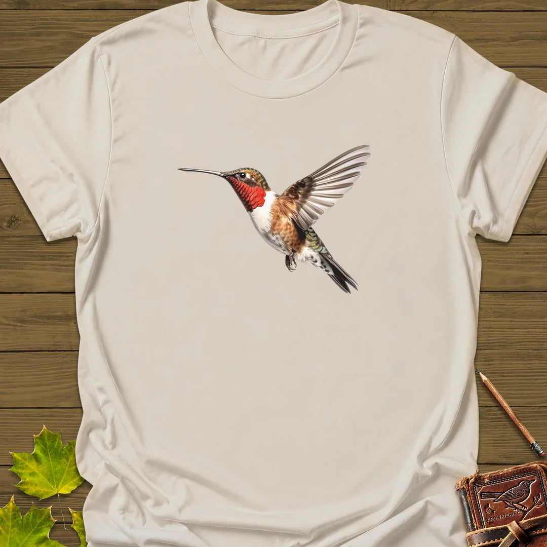 Ruby-throated Hummingbird T-Shirt in Natural