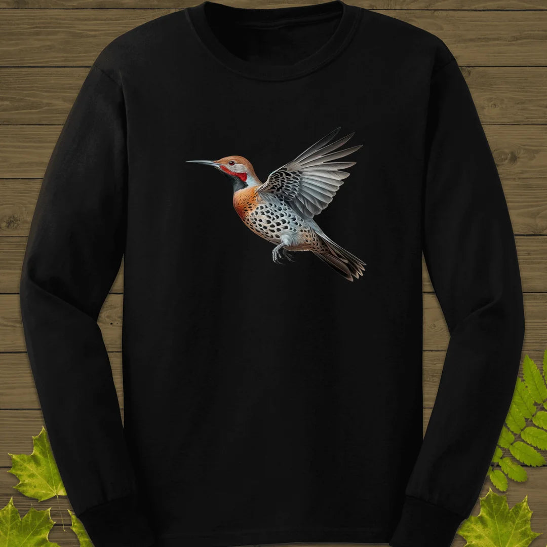 Artistic Northern Flicker Long Sleeve in Black