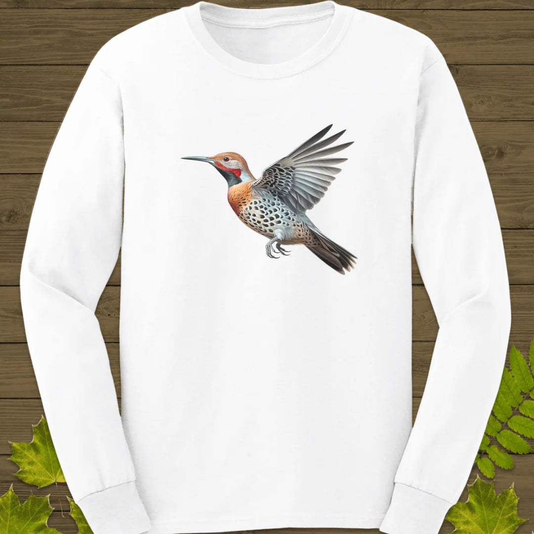 Artistic Northern Flicker Long Sleeve in White