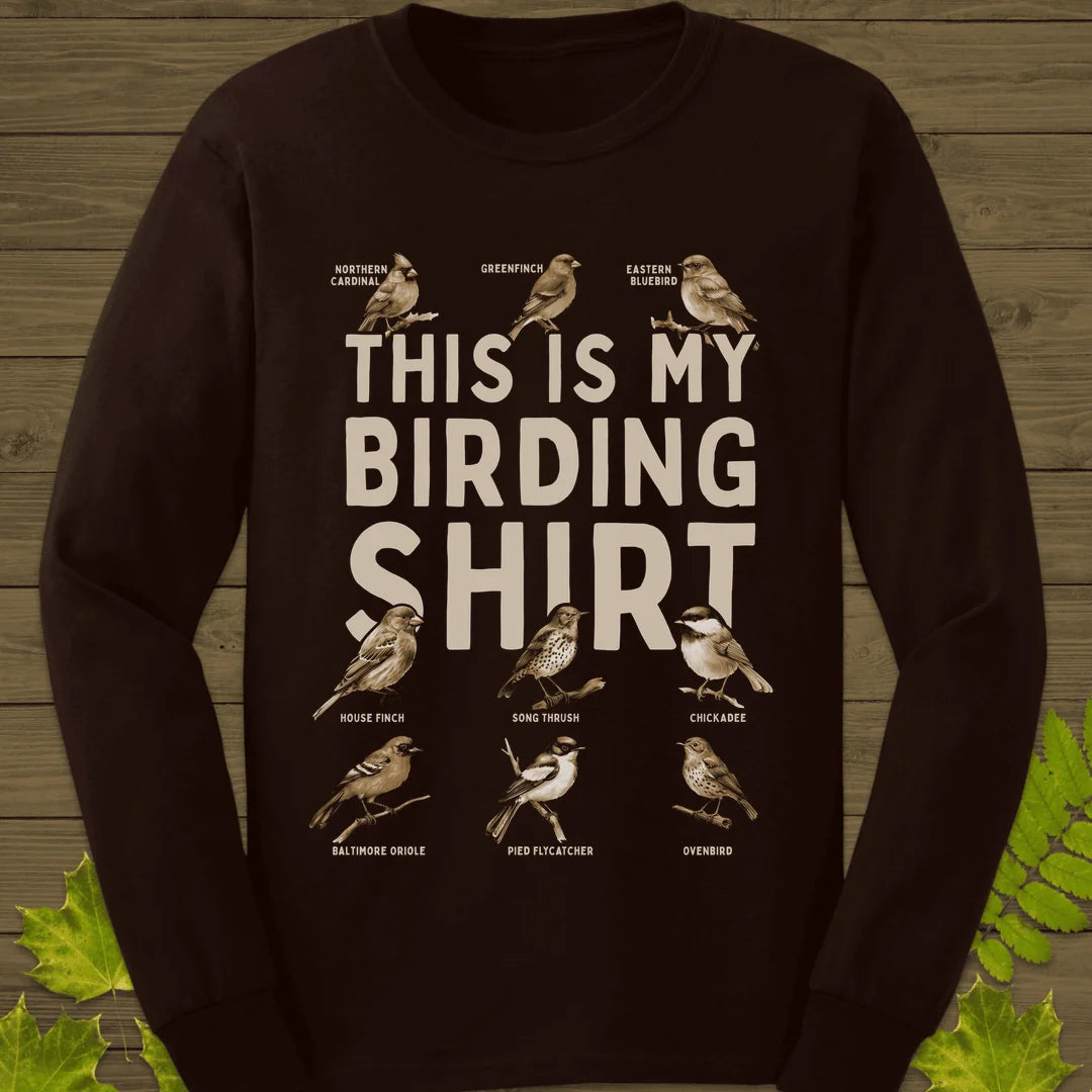 My Birding Long Sleeve in Dark Chocolate