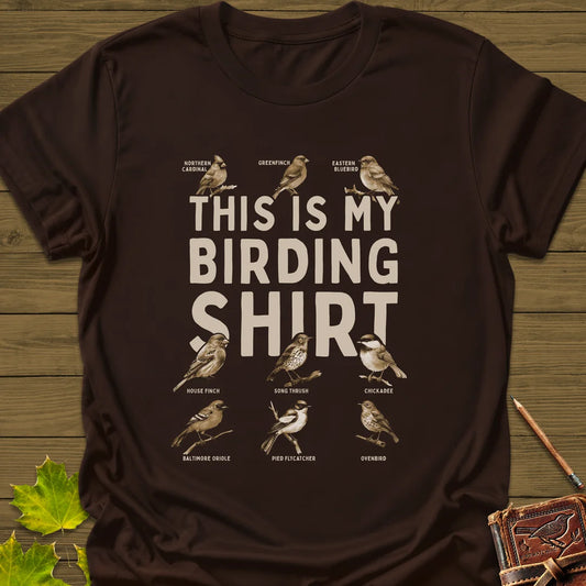 My Birding T-Shirt in Dark Chocolate