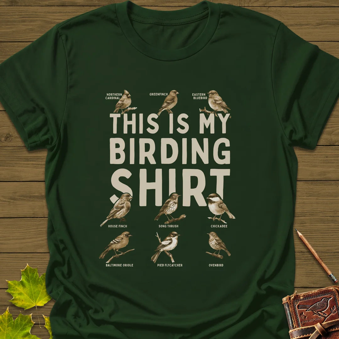 My Birding T-Shirt in Forest Green