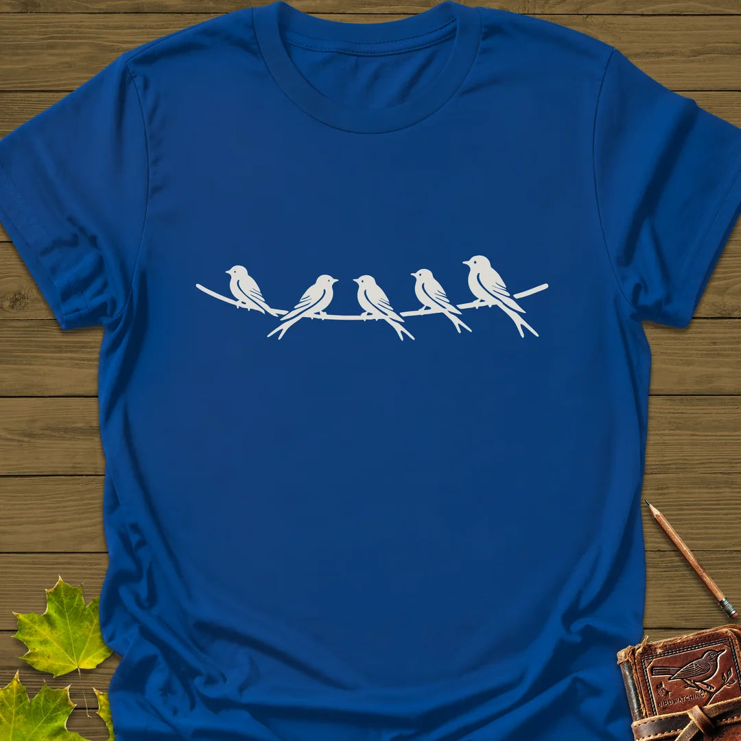 Elegant Perch T-Shirt in Royal