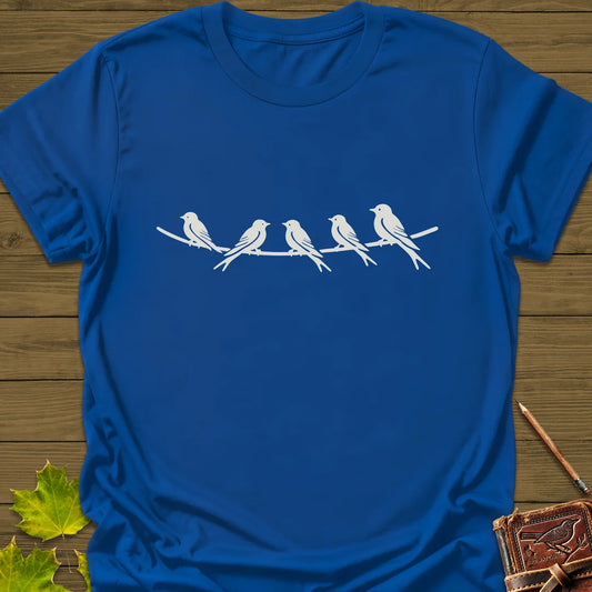 Elegant Perch T-Shirt in Royal