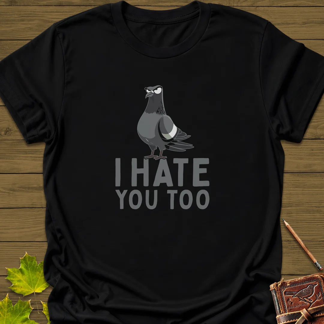 Pigeon With Attitude T-Shirt in Black