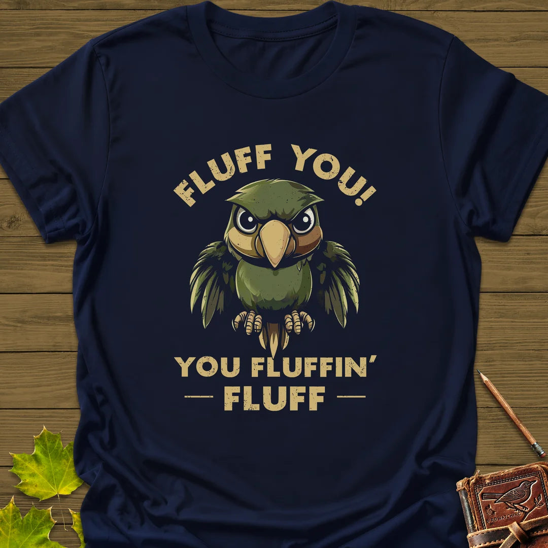 Fluff You Parrot T-Shirt in Navy