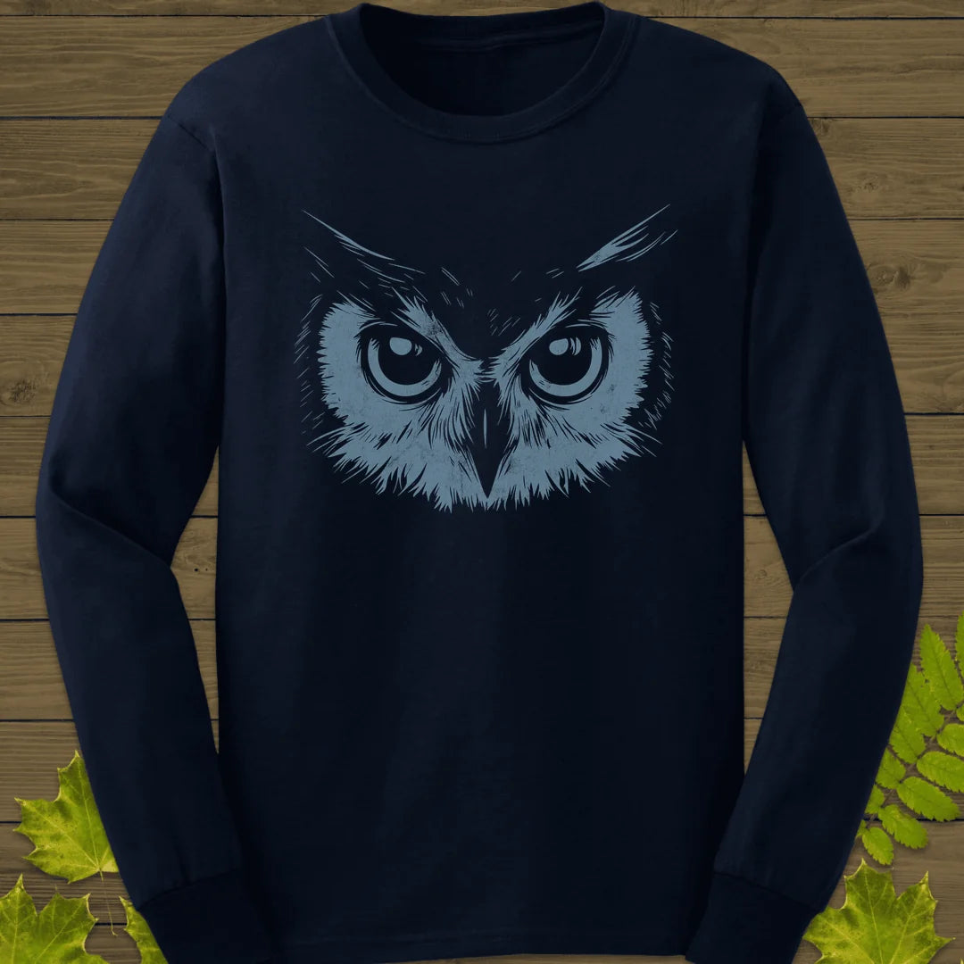 Night Vision Owl Long Sleeve in Navy