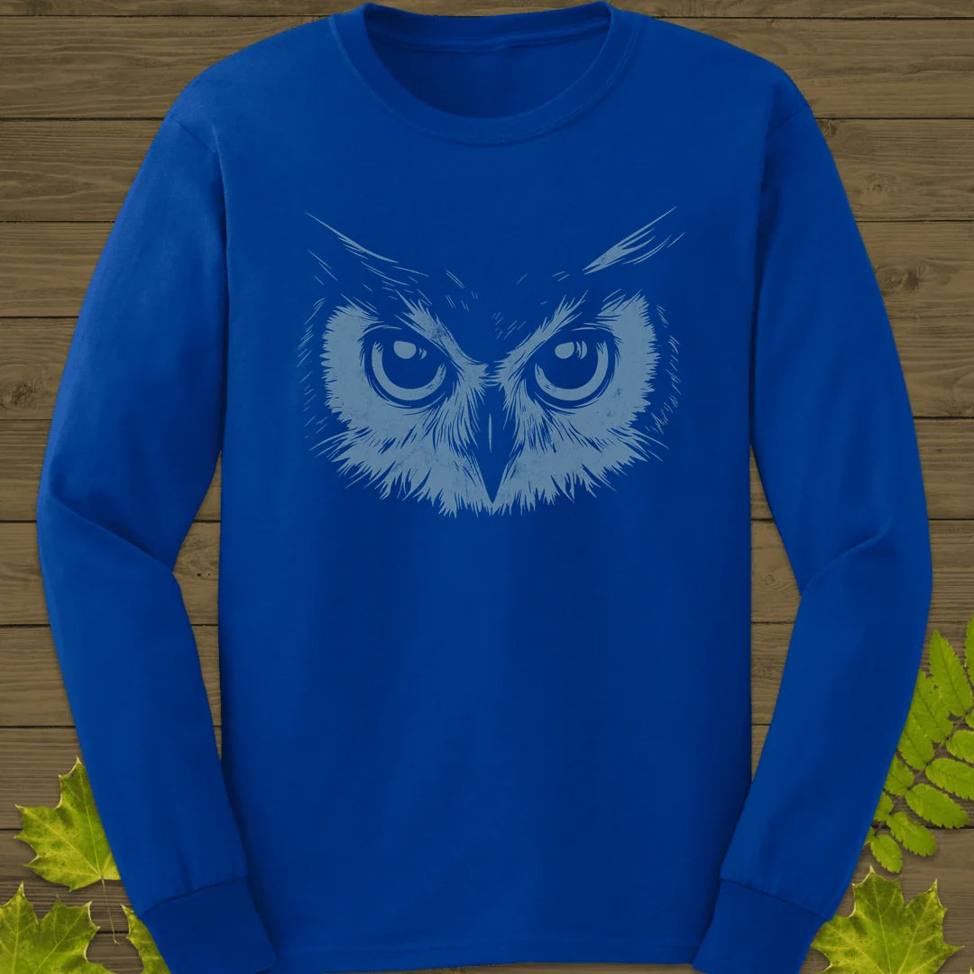 Night Vision Owl Long Sleeve in Royal