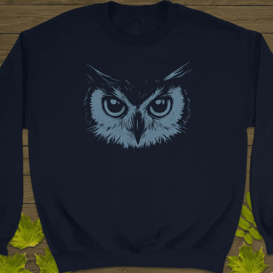 Night Vision Owl Sweatshirt in Navy