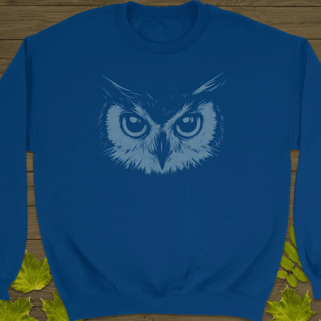 Night Vision Owl Sweatshirt in Royal