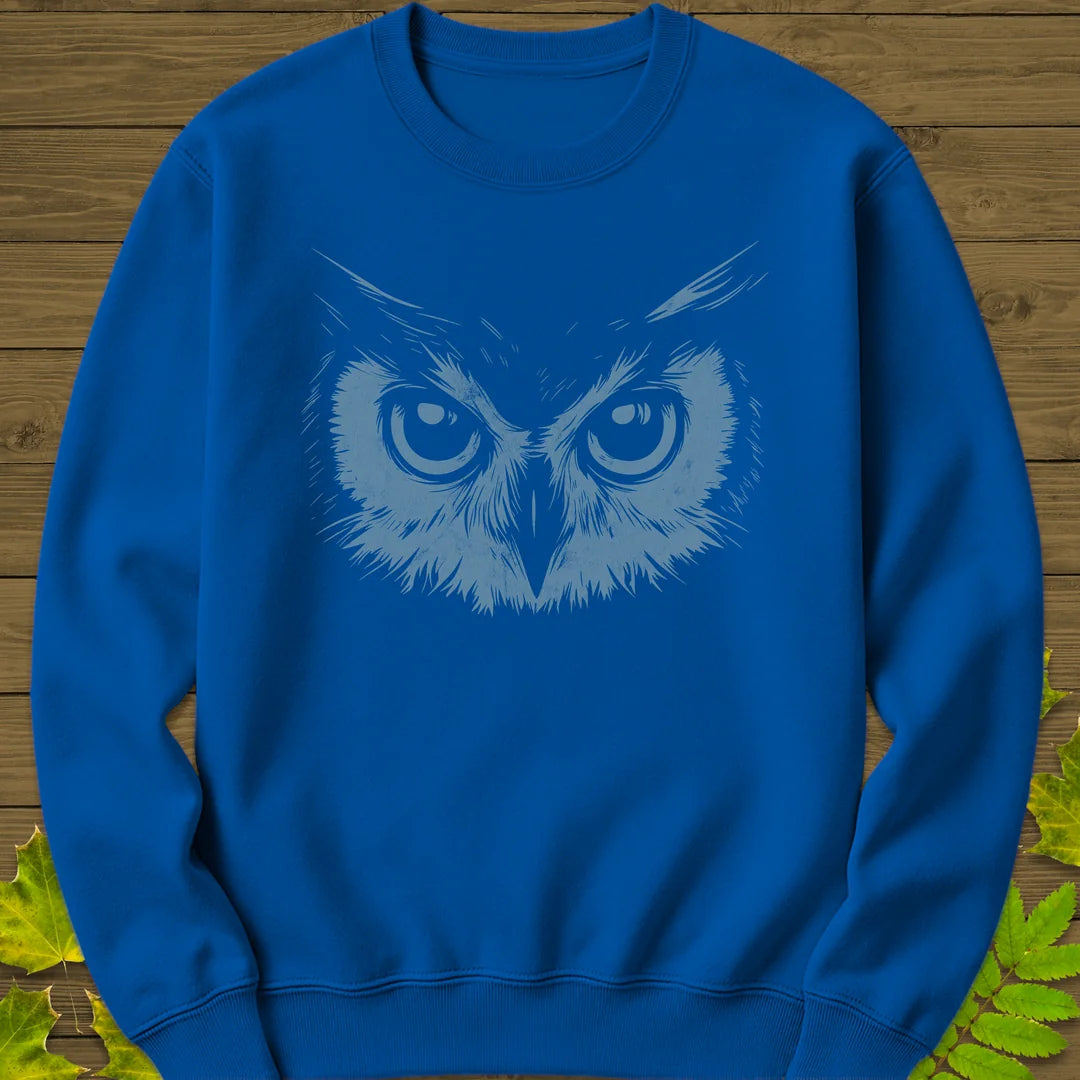 Night Vision Owl Sweatshirt in Royal