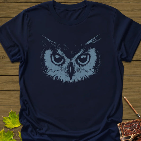 Night Vision Owl T-Shirt in Navy