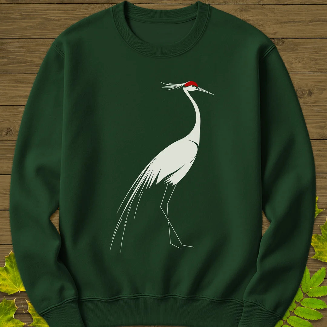 Elegant Lines Sweatshirt in Forest Green