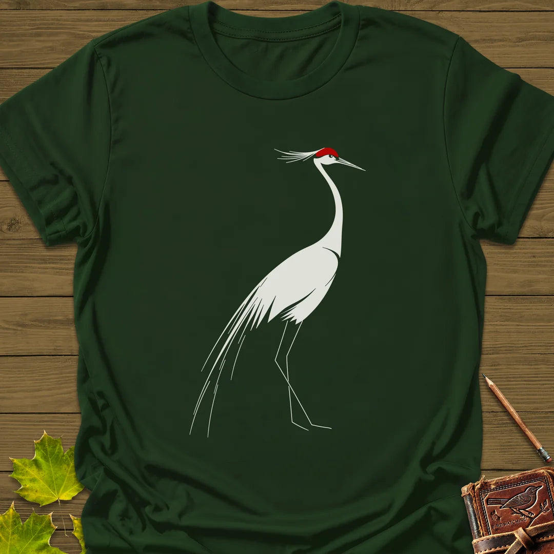 Elegant Lines T-Shirt in Forest Green