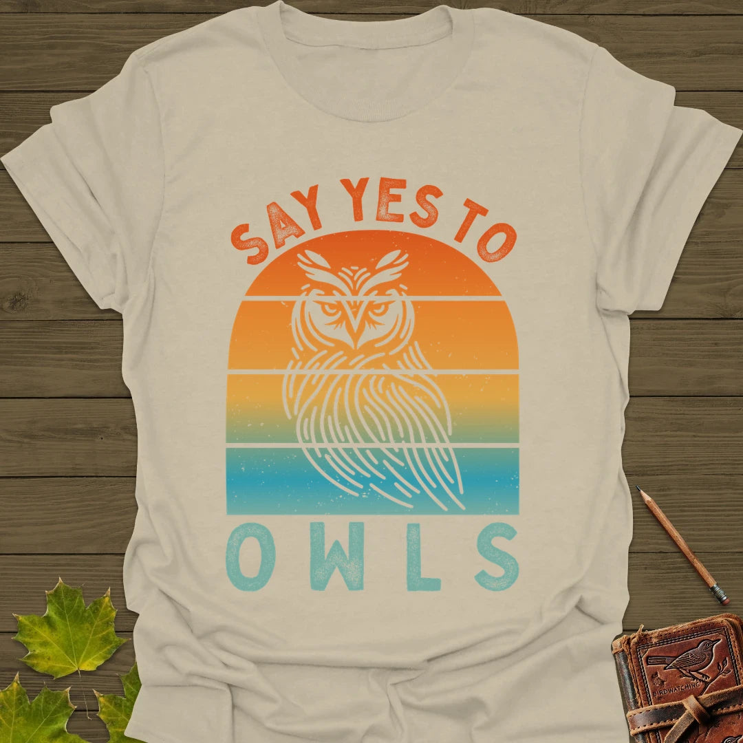 Yes To Owls T-Shirt Sand