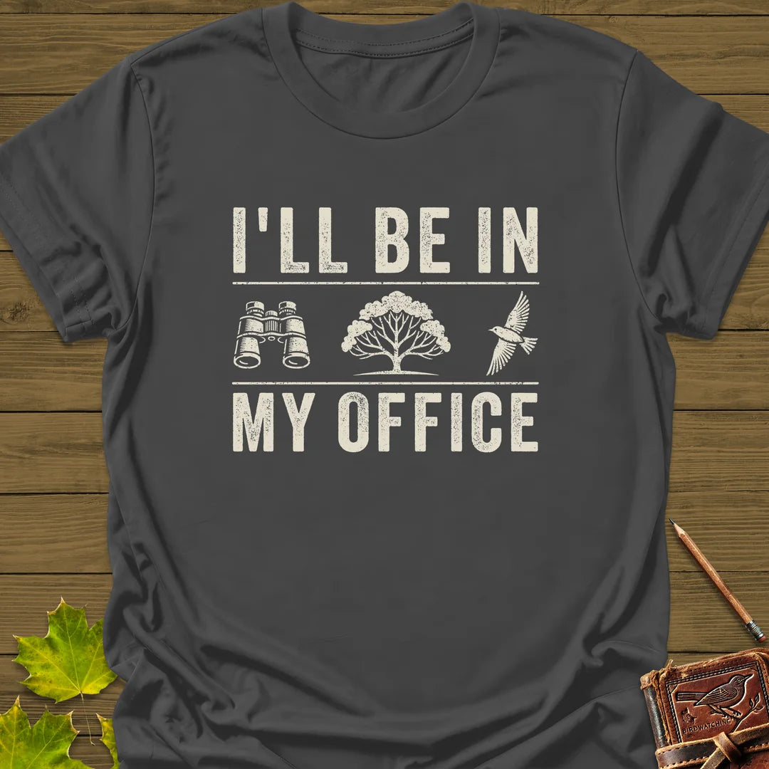 In My Office T-Shirt in Charcoal