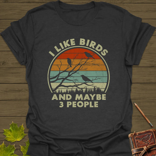 I Like Birds T-Shirt in Dark Heather
