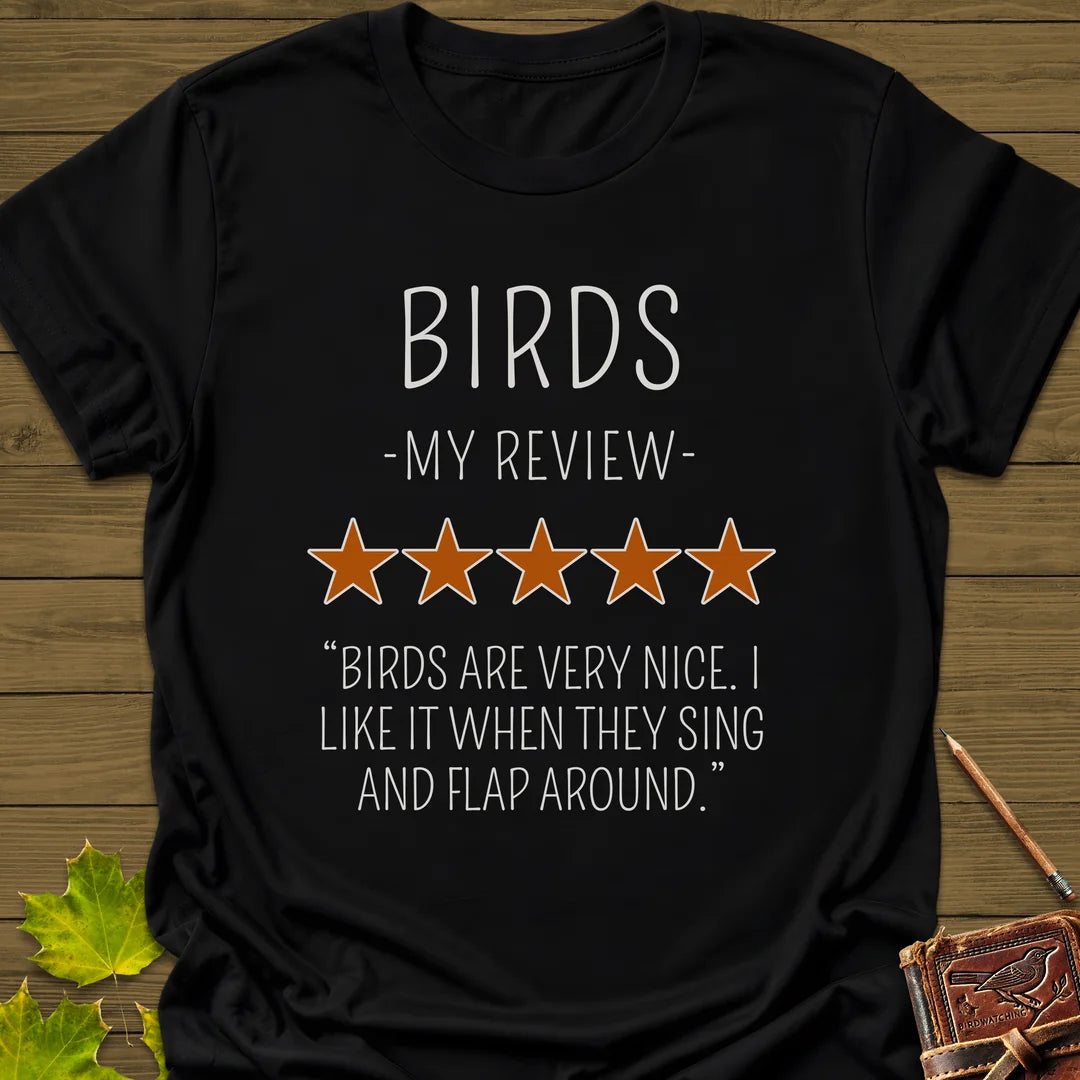 My Bird Review T-Shirt in Black