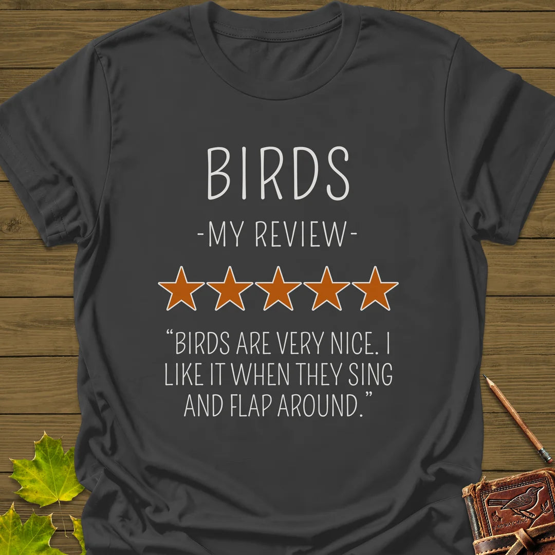 My Bird Review T-Shirt in Charcoal