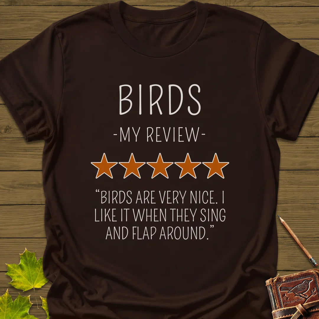 My Bird Review T-Shirt in Dark Chocolate