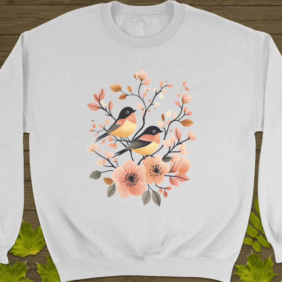 Nature's Melody Sweatshirt in White