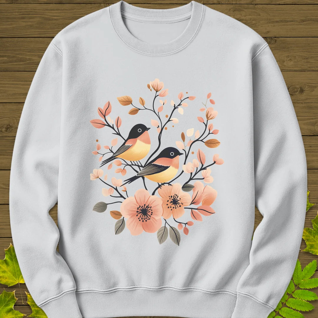 Nature's Melody Sweatshirt in White