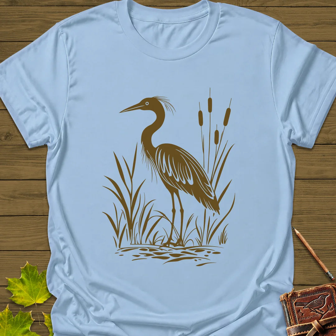 Marshland Majesty T-Shirt in Light Blue