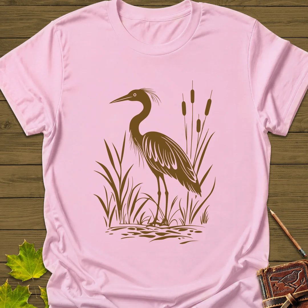 Marshland Majesty T-Shirt in Light Pink