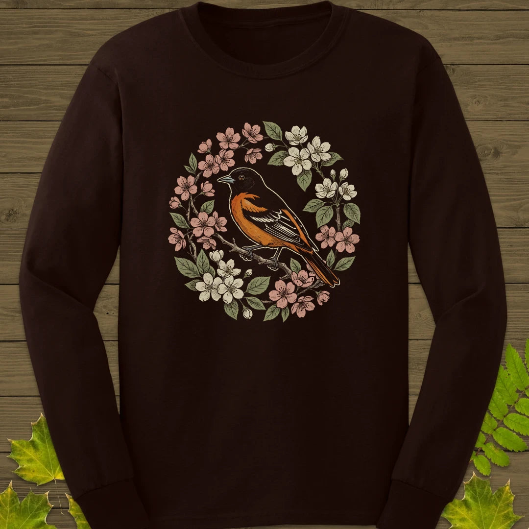Baltimore Bloom Long Sleeve Dark Chocolate