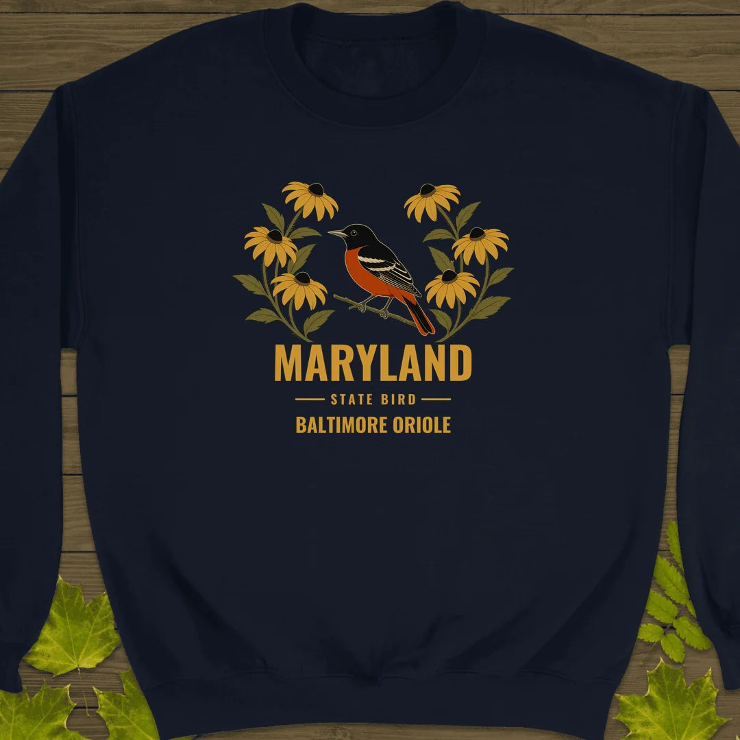 Maryland State Bird Sweatshirt in Navy