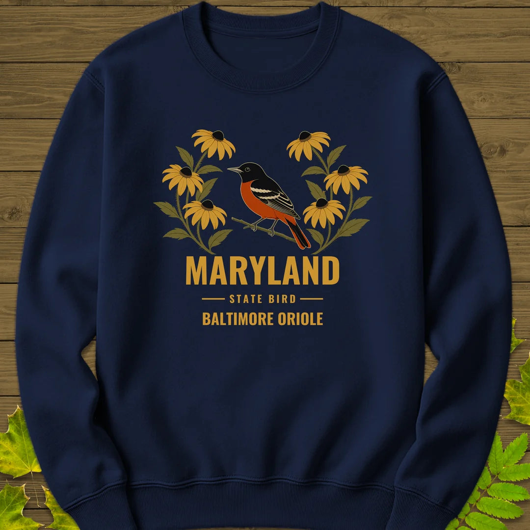 Maryland State Bird Sweatshirt in Navy