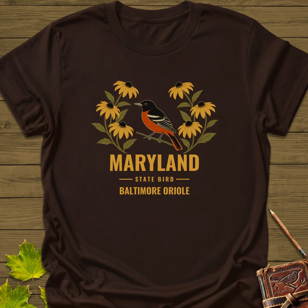 Maryland State Bird T-Shirt in Dark Chocolate