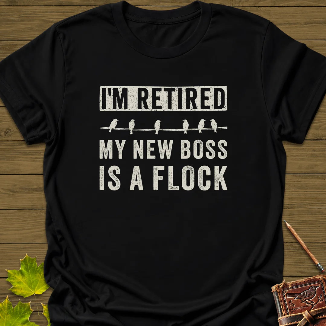 I'm Retired T-Shirt in Black