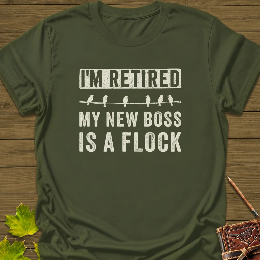 I'm Retired T-Shirt in Military Green