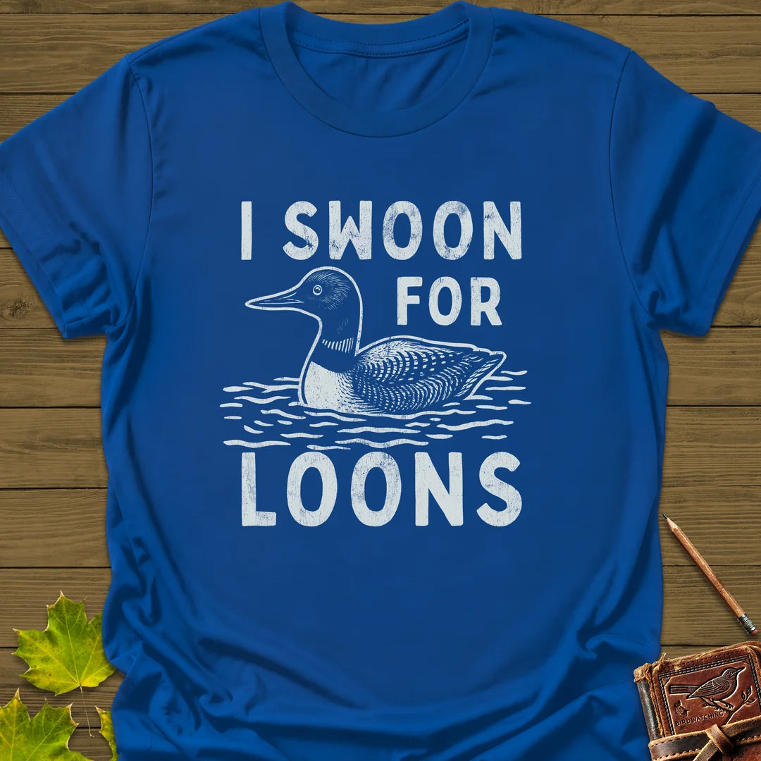 Swoon For Loons T-Shirt in Royal