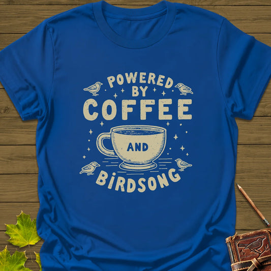 Coffee and Birdsong T-Shirt in Royal