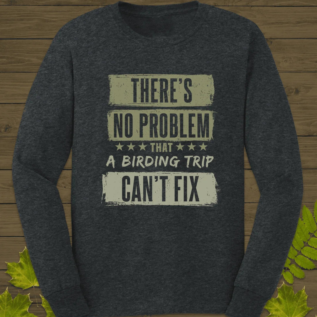 Birding Trip Fix Long Sleeve in Dark Heather