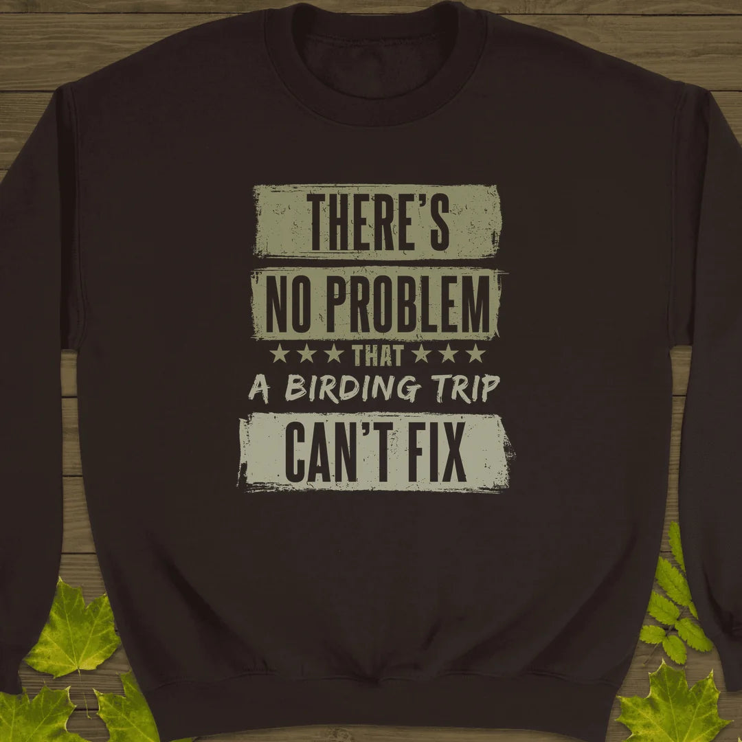 Birding Trip Fix Sweatshirt in Dark Chocolate