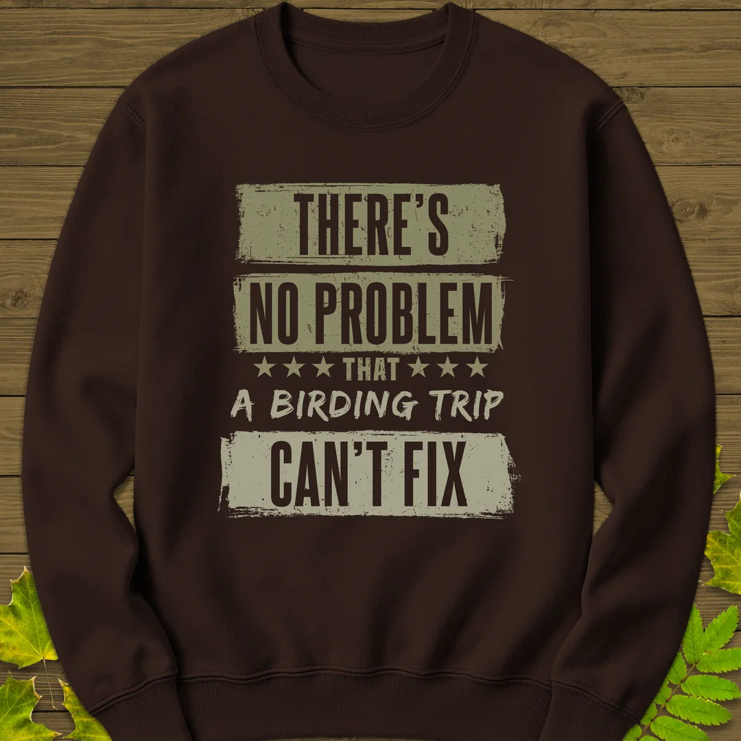 Birding Trip Fix Sweatshirt in Dark Chocolate
