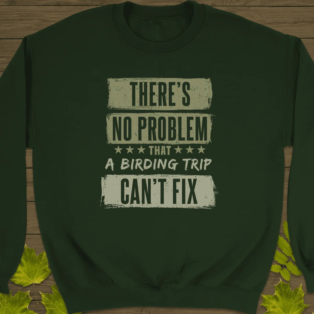 Birding Trip Fix Sweatshirt in Forest Green