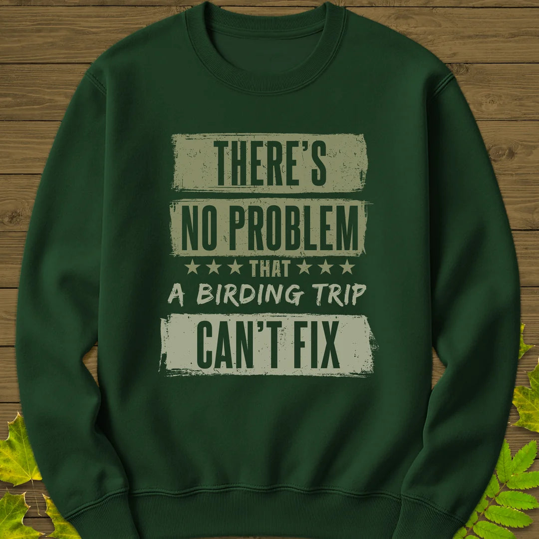 Birding Trip Fix Sweatshirt in Forest Green