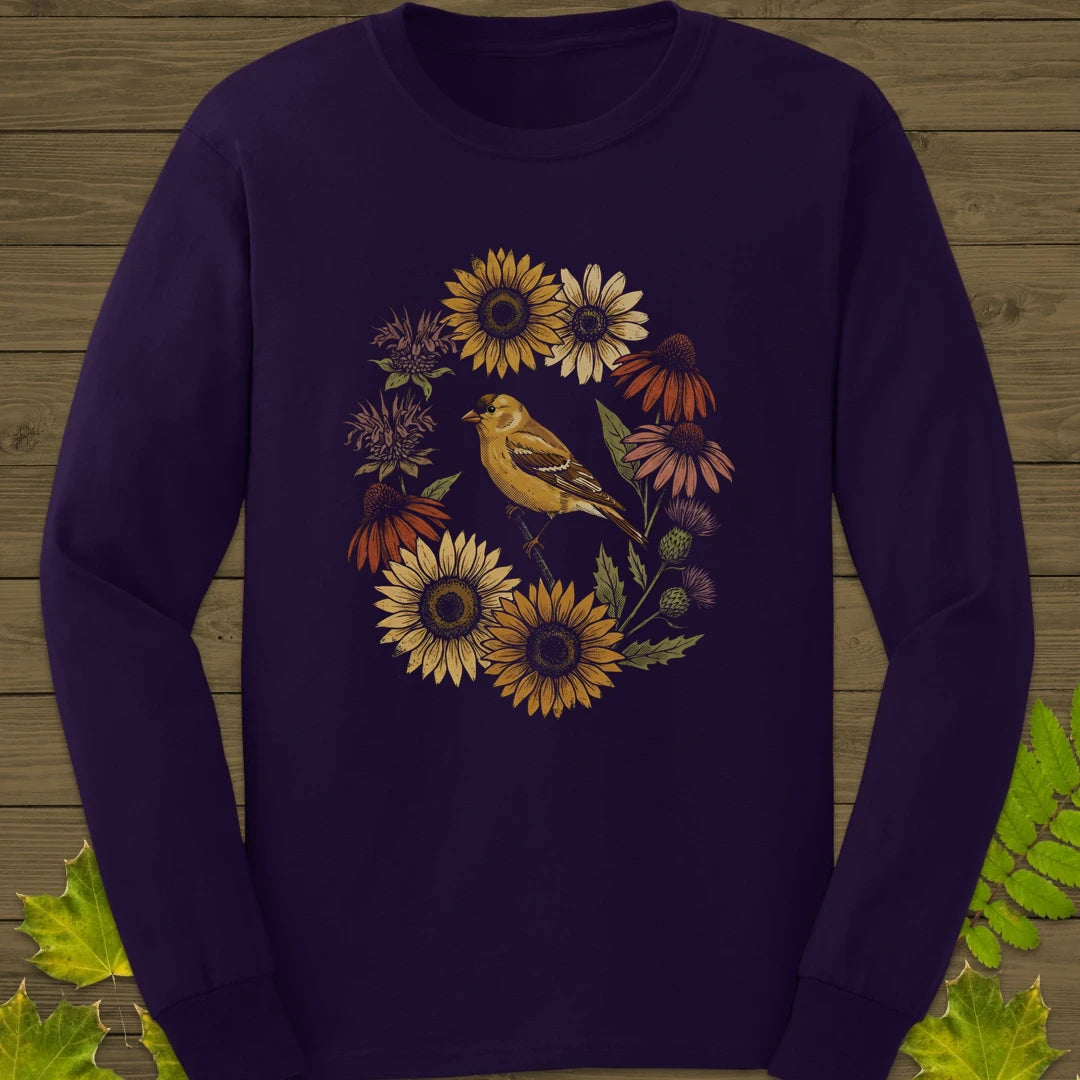 Gold In Bloom Long Sleeve Purple