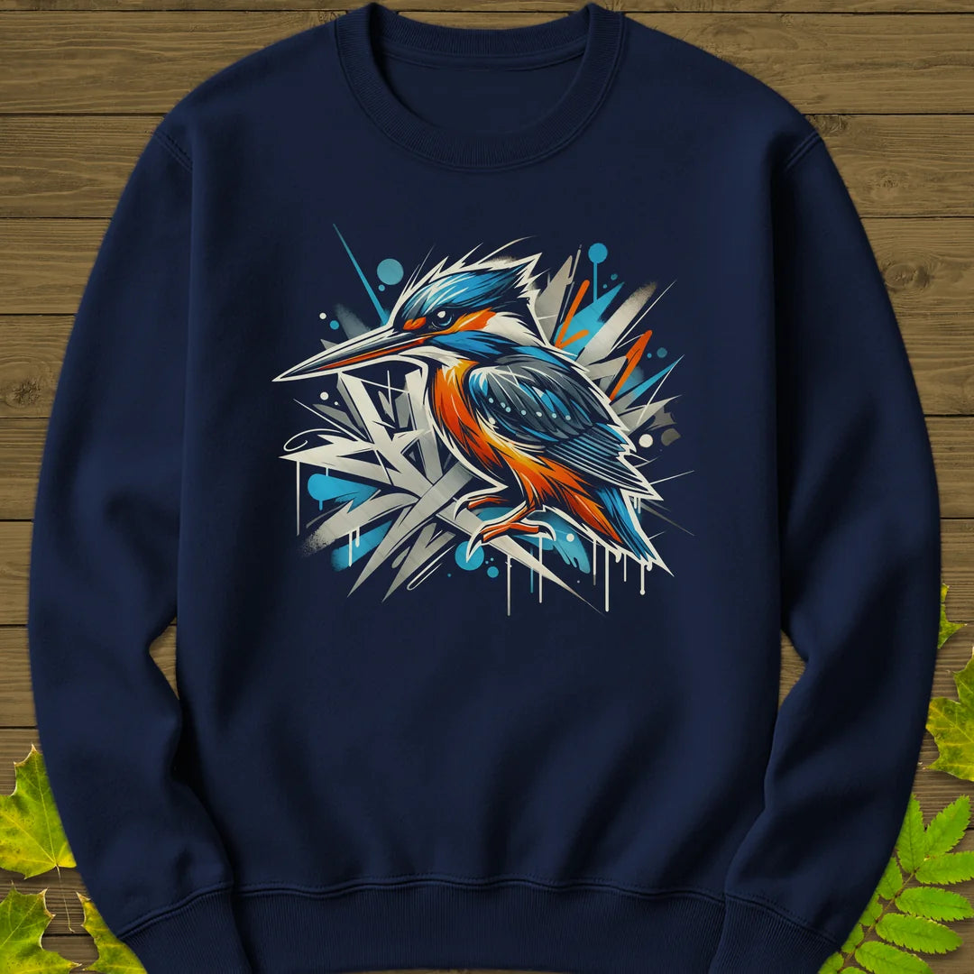 Urban Wildlife Kingfisher Sweatshirt in Navy