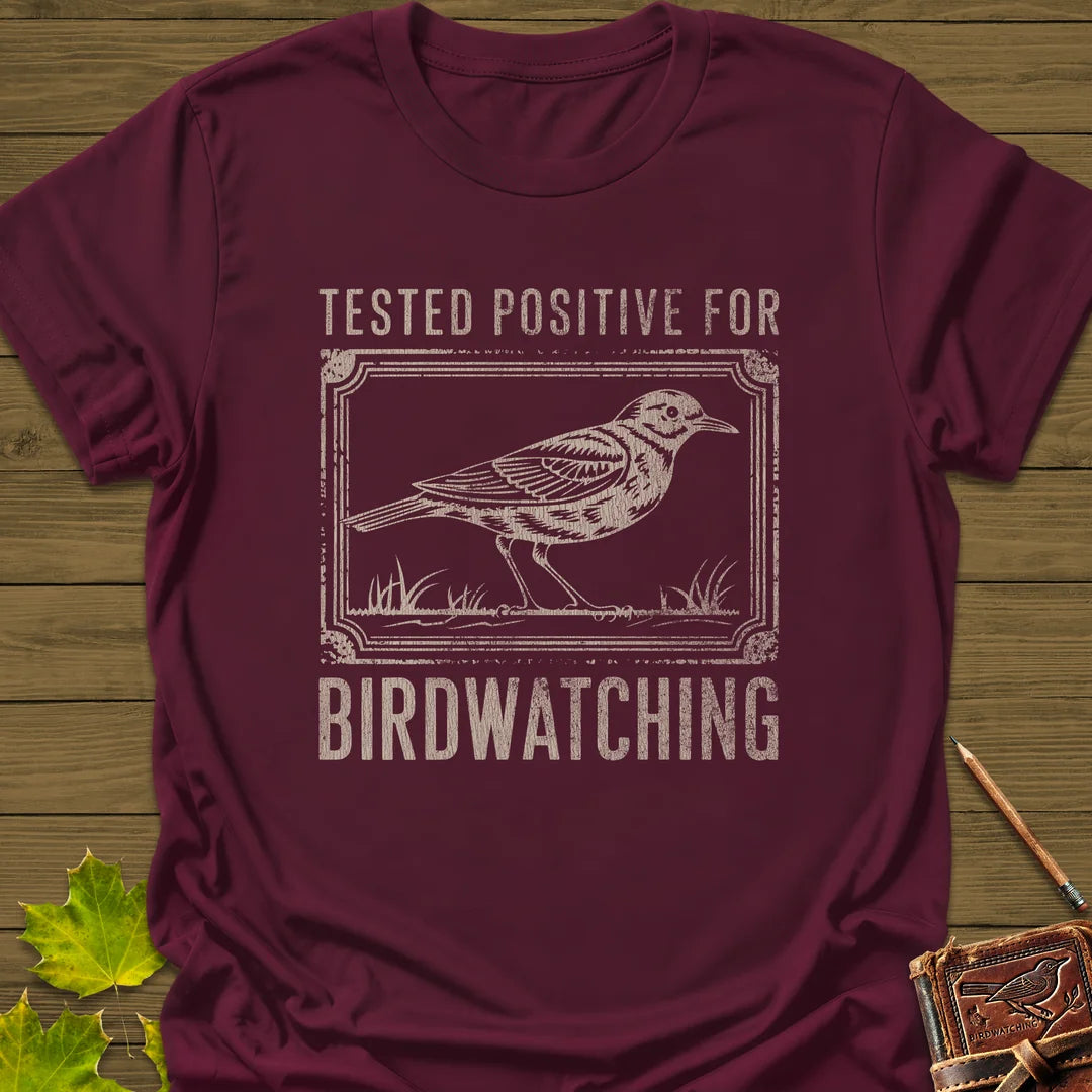 Tested Positive T-Shirt in Maroon