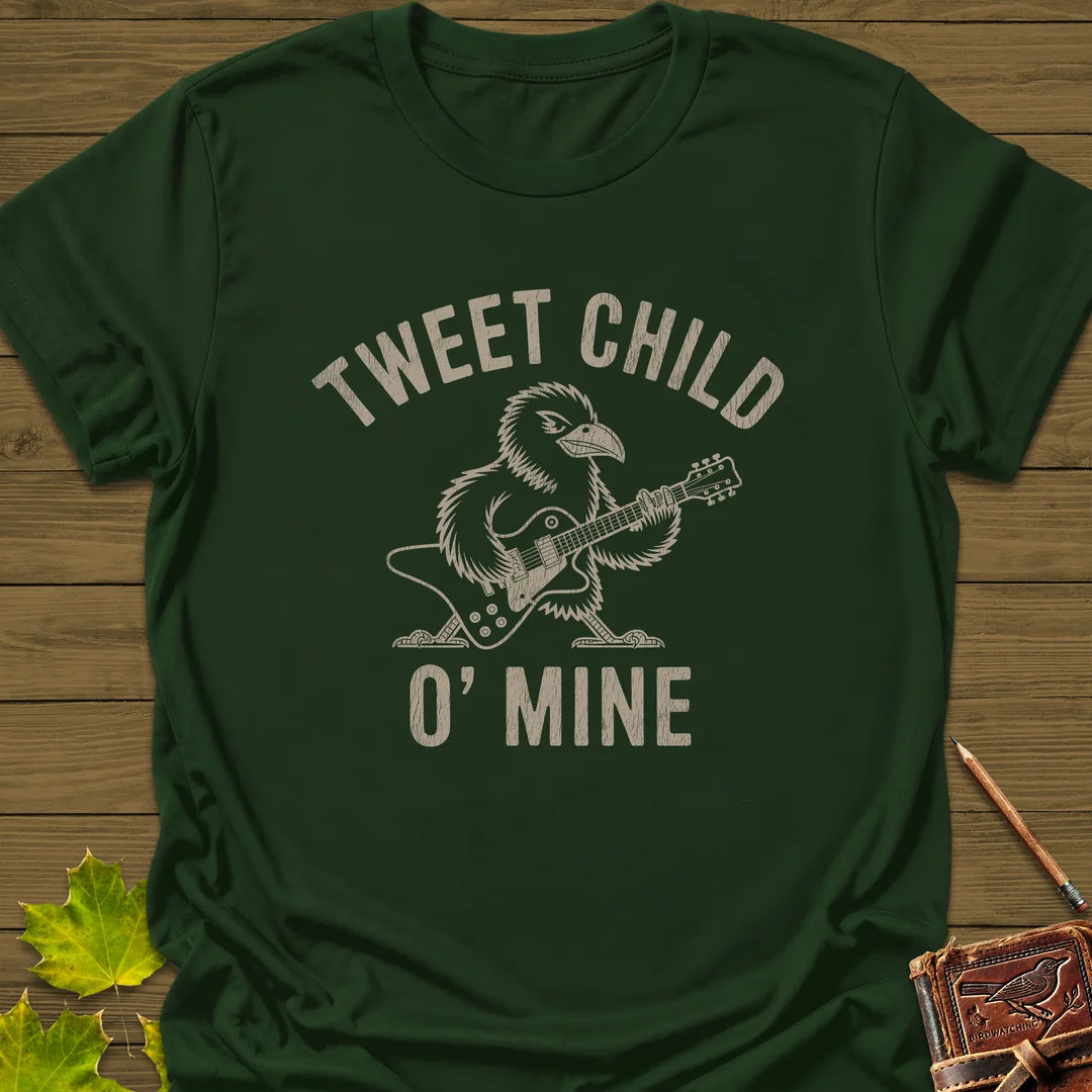 Tweet Child T-Shirt in Forest Green